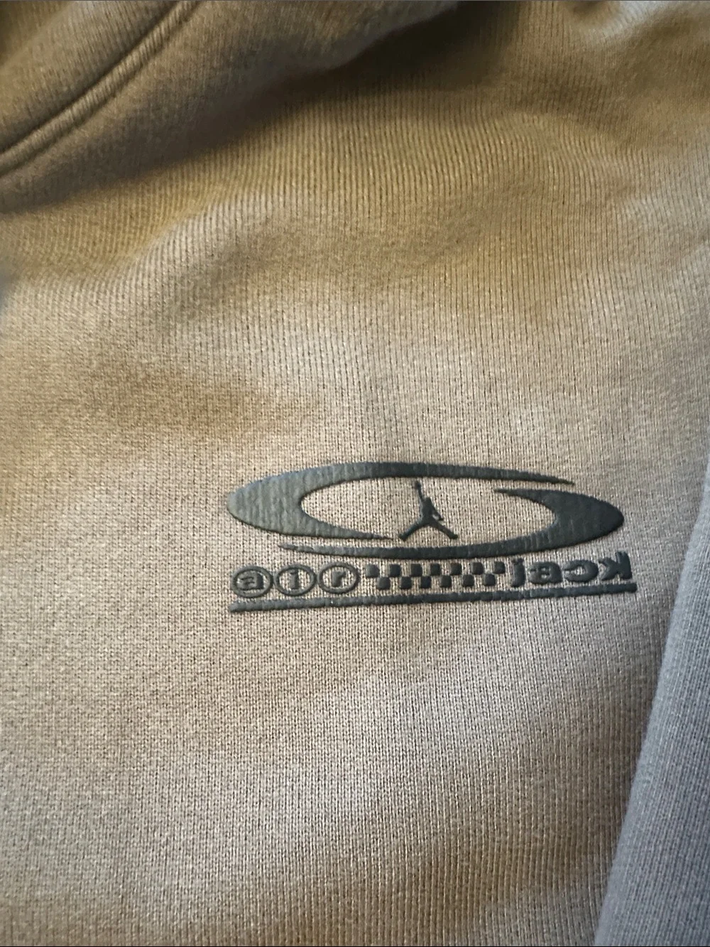 Jordan Olive Gray Pullover Hoodie with Hang Tag